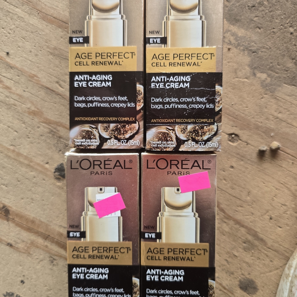 4 L'Oreal Age Perfect Cell Renewal Anti-Aging Eye Cream - Gold